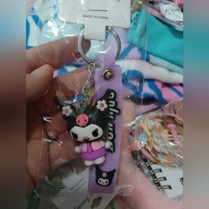 Sanrio Kuromi mini lanyard Keychain clip